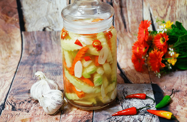 Cách làm dưa món chua ngọt bắt mắt, đưa cơm