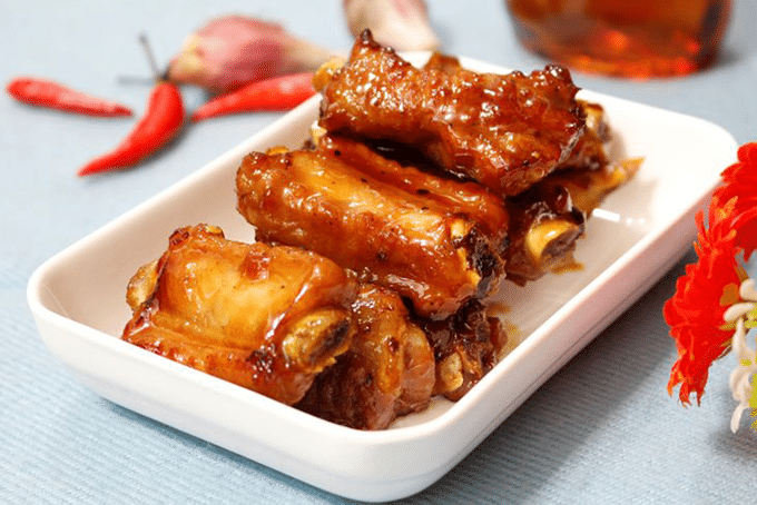 Món sườn rán mật ong hấp dẫn