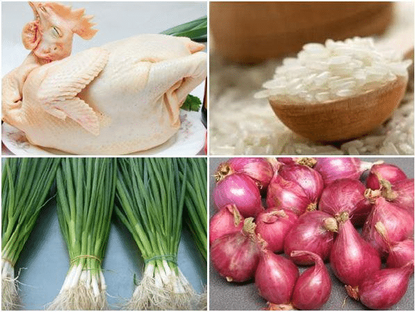 Nguyên liệu làm món gà không lối thoát